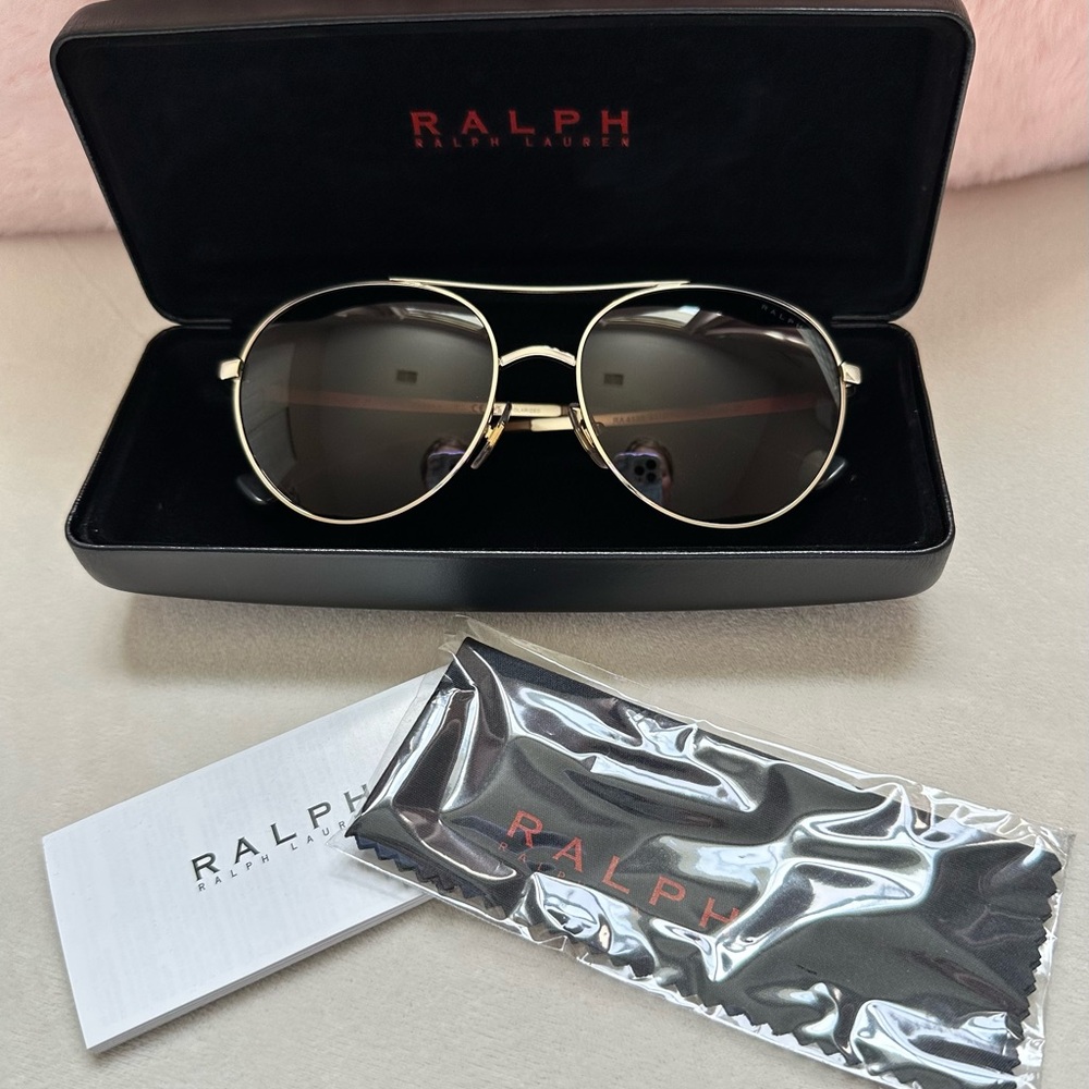 Ralph Lauren Gold Frame Brown Lens Eyewear RA4135